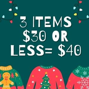 3 Items for 40